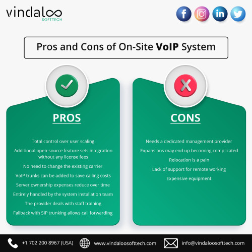 On-site VoIP systems allow businesses to have all the equipments physically present. Check out the pros and cons of on-site VoIP systems.