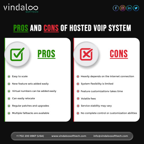 Hosted VoIP systems offer benefits like cost savings, scalability, and easy maintenance. They also have potential downsides. Check out the pros and cons of hosted VoIP systems.