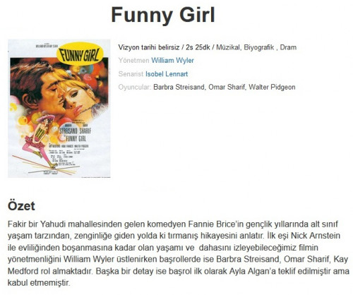 Komik Kız (Funny Girl) 1968.jpg