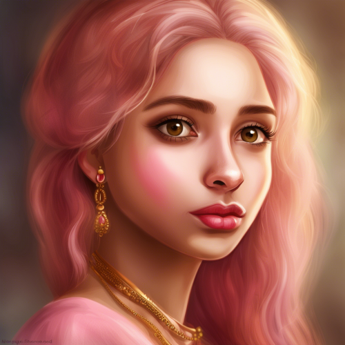 idian girl with beautiful eye, clear skin, pink-red lip, small nose, cute, elegant, gold hair, just the face , 32k resolution, very detail, nice boday  Exclude from Result poorly drawn hand, poorly drawn face, creepy, poor quality, off-centered, uneven, out of frame - This image was created with letaicreate.com artificial intelligence tools.