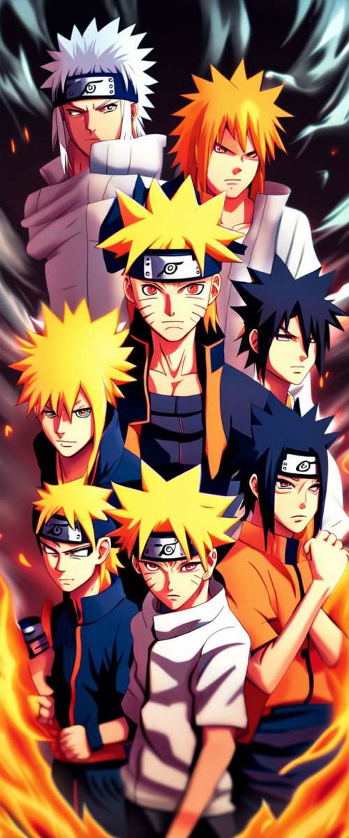 Naruto, kurama,sasuke,nastu,hinata,ultime,45k - This image was created with letaicreate.com artificial intelligence tools.