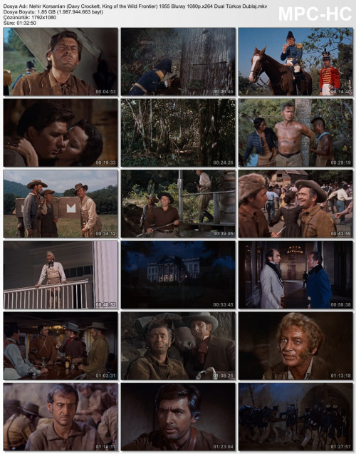 Nehir Korsanları (Davy Crockett, King of the Wild Frontier) 1955 Bluray 1080p.x264 Dual Türkce Dubla