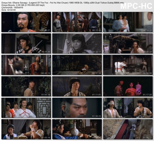 Efsane Savaşçı  (Legend Of The Fox - Fei Hu Wai Chuan) 1980 WEB-DL 1080p.x264 Dual Türkce Dublaj BB6