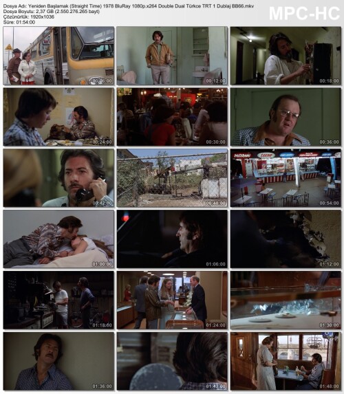 Yeniden Başlamak (Straight Time) 1978 BluRay 1080p.x264 Double Dual Türkce TRT 1 Sezai AYDIN Dublaj 