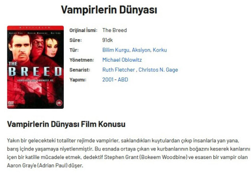 Vampirlerin Dünyası (The Breed) 2001  BB66.jpg