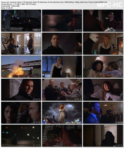 Karanlık Adam 3 Öl Karanlık Adam Öl (Darkman III Die Darkman Die) 1996 BluRay 1080p.x264 Dual Türkce