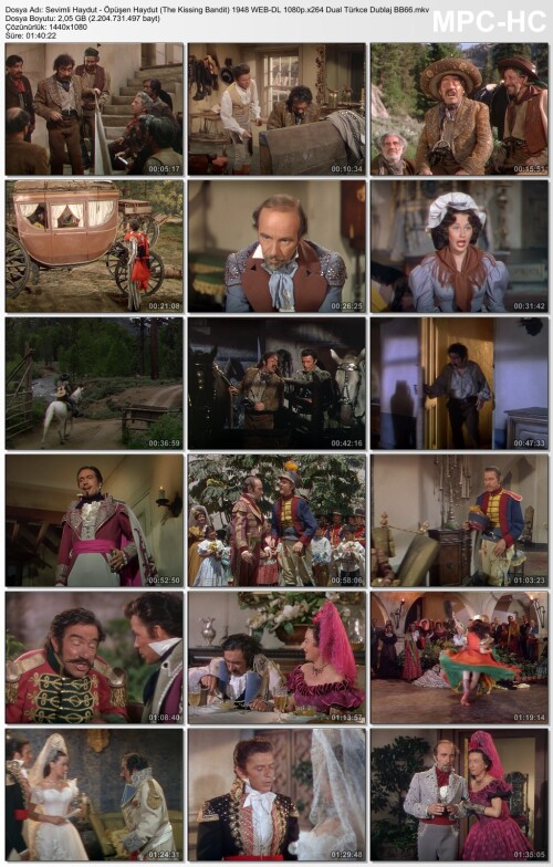 Sevimli Haydut - Öpüşen Haydut (The Kissing Bandit) 1948 WEB-DL 1080p.x264 Dual Türkce Dublaj BB66.j